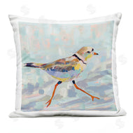 Jeanette Vertentes | Little Bird Stepping Blue Blocked Background
