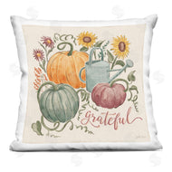 Janelle Penner | Gratitude Calligraphy Seasonal Autumn Plants Sunflowers