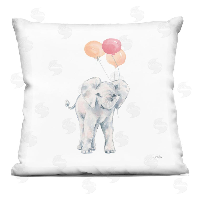 Katina Pete | Baby Elephant Holding Balloons Casual Wildlife Animal