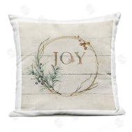 Carol Robinson | Joy Typography Seasonal Botanical Sprig Wreath