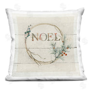 Carol Robinson | Noel Typography Holiday Rustic Plank Pattern