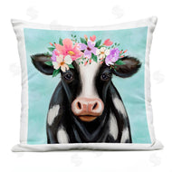 Elizabeth Tyndall | Farm Cow Calf Pink Floral Blossom Crown