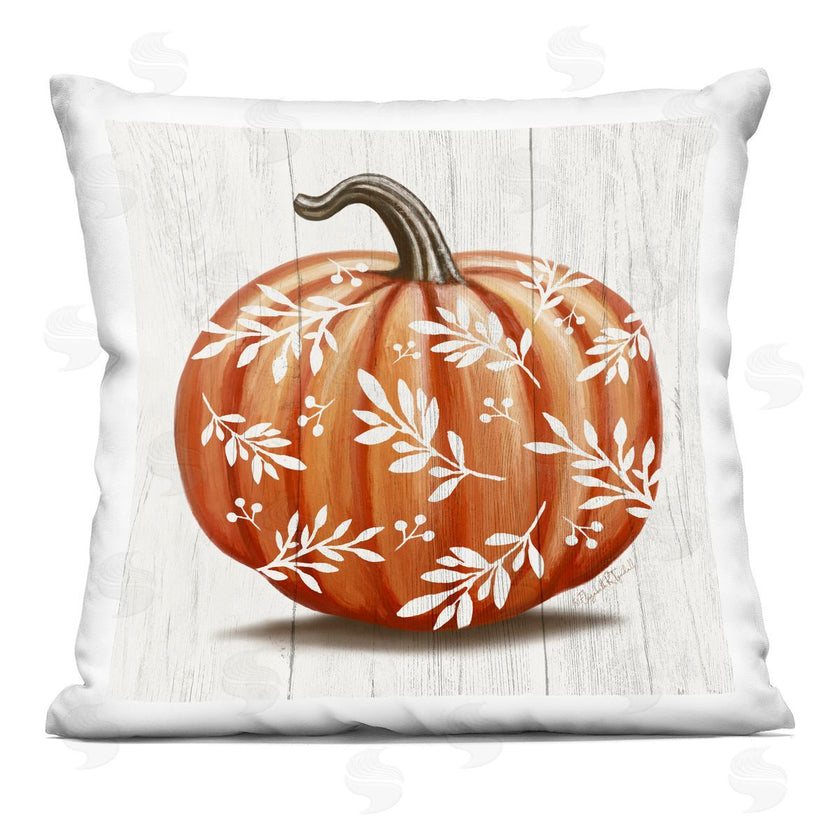 Elizabeth Tyndall | Rustic Seasonal Pumpkin Leaf Sprig Pattern