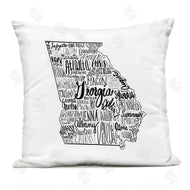 The Saturday Evening Post | Georgia State Cities Whimsical Typography Shape