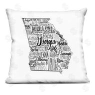The Saturday Evening Post | Georgia State Cities Whimsical Typography Shape