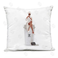 Ziwei Li | Woman Sitting Upscale Brand Fashion Coffee Cup