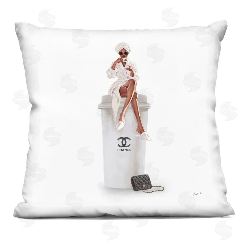 Ziwei Li | Woman Sitting Upscale Brand Fashion Coffee Cup