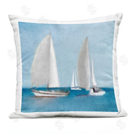 Kim Allen | Tranquil Sailboats Floating Ocean Surface Scene