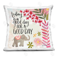 Katie Doucette | Good Day Floral Blossom Pattern Elephant