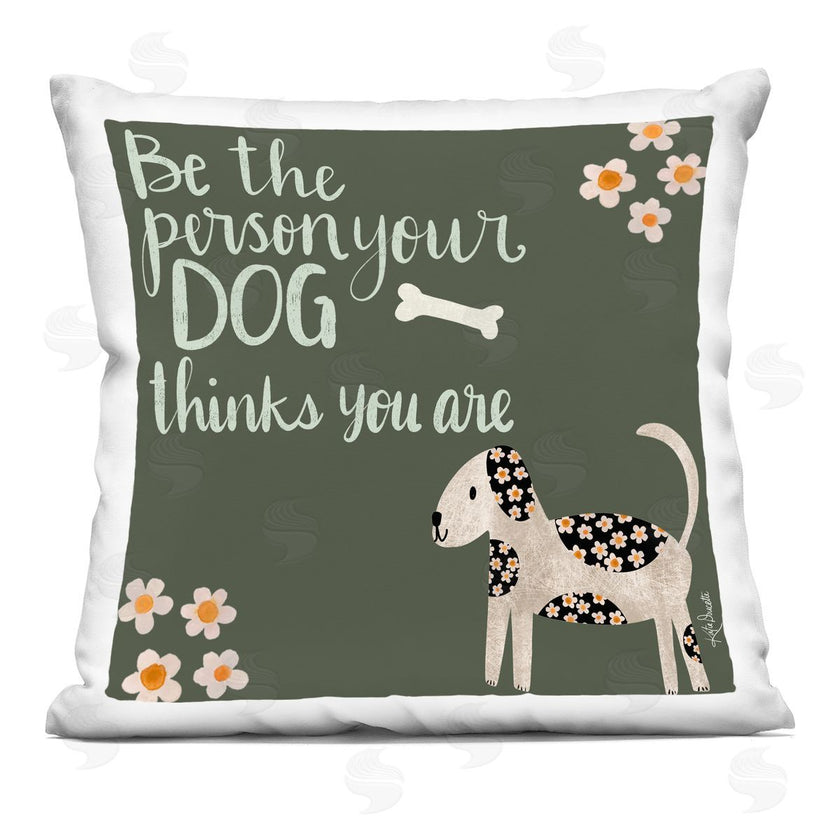 Katie Doucette | Casual Daisy Pattern Dog Humor Phrase
