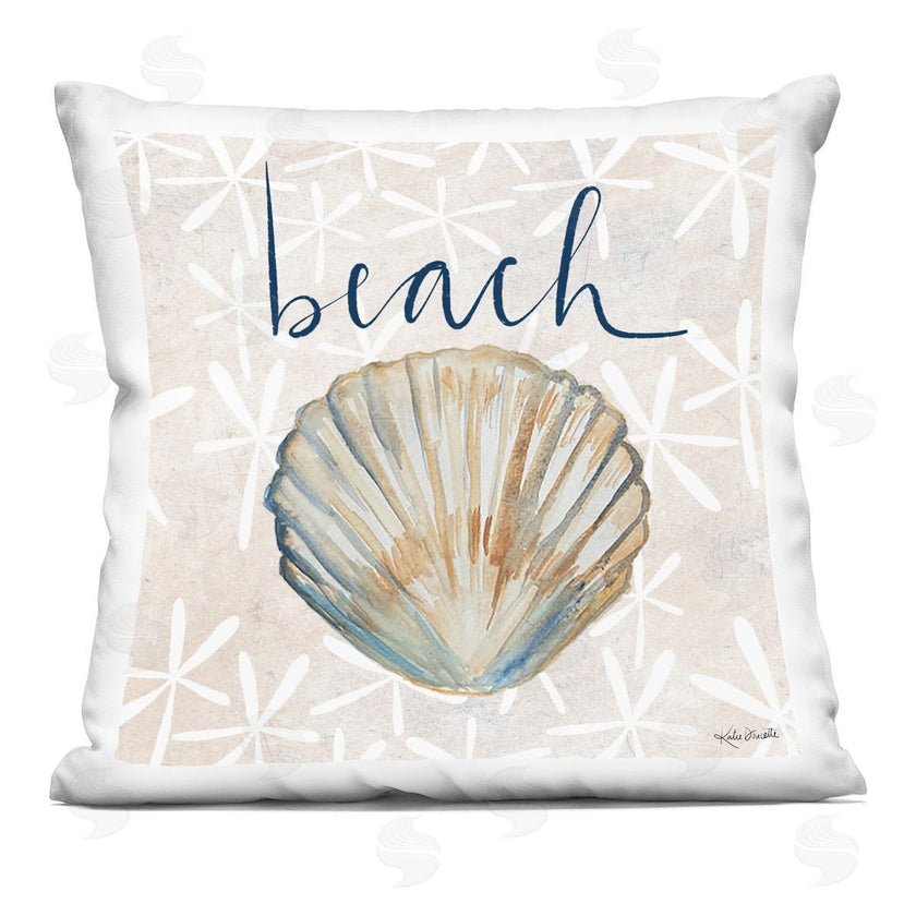 Katie Doucette | Nautical Pattern Clam Shell Beach Calligraphy