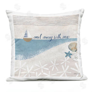 Katie Doucette | Sail Away Romantic Striped Marine Quote