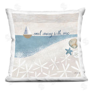 Katie Doucette | Sail Away Romantic Striped Marine Quote