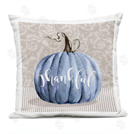 Livi + Fin | Blue Pumpkin Autumn Thankful Calligraphy Pattern