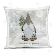 Livi + Fin | Seasonal Gnome Holding Holiday Pine Snowflakes