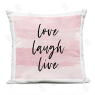 Martina Pavlova | Love Laugh Live Pink Causal Calligraphy