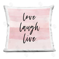 Martina Pavlova | Love Laugh Live Pink Causal Calligraphy