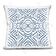 Nina Muis Surface Design | Minimal Blue White Boho Lines Pattern