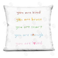 Stupell Studio | You Are Loved Inspirational Rainbow List Phrase
