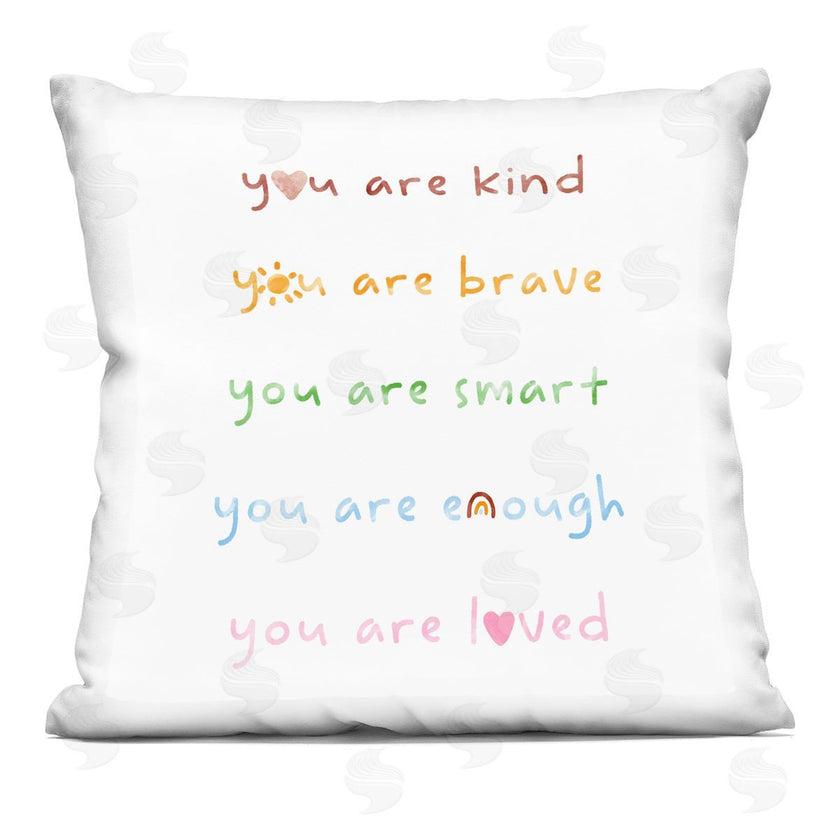 Stupell Studio | You Are Loved Inspirational Rainbow List Phrase