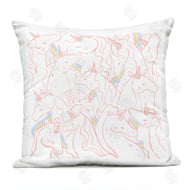 Stupell Studio | Pastel Magical Unicorn Rainbow Pink Kids Pattern