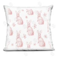 Stupell Studio | Classic Pink Bunny Rabbit Nature Pattern