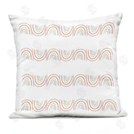 Stupell Studio | Wavy Whimsical Rainbow Alternating White Stripes