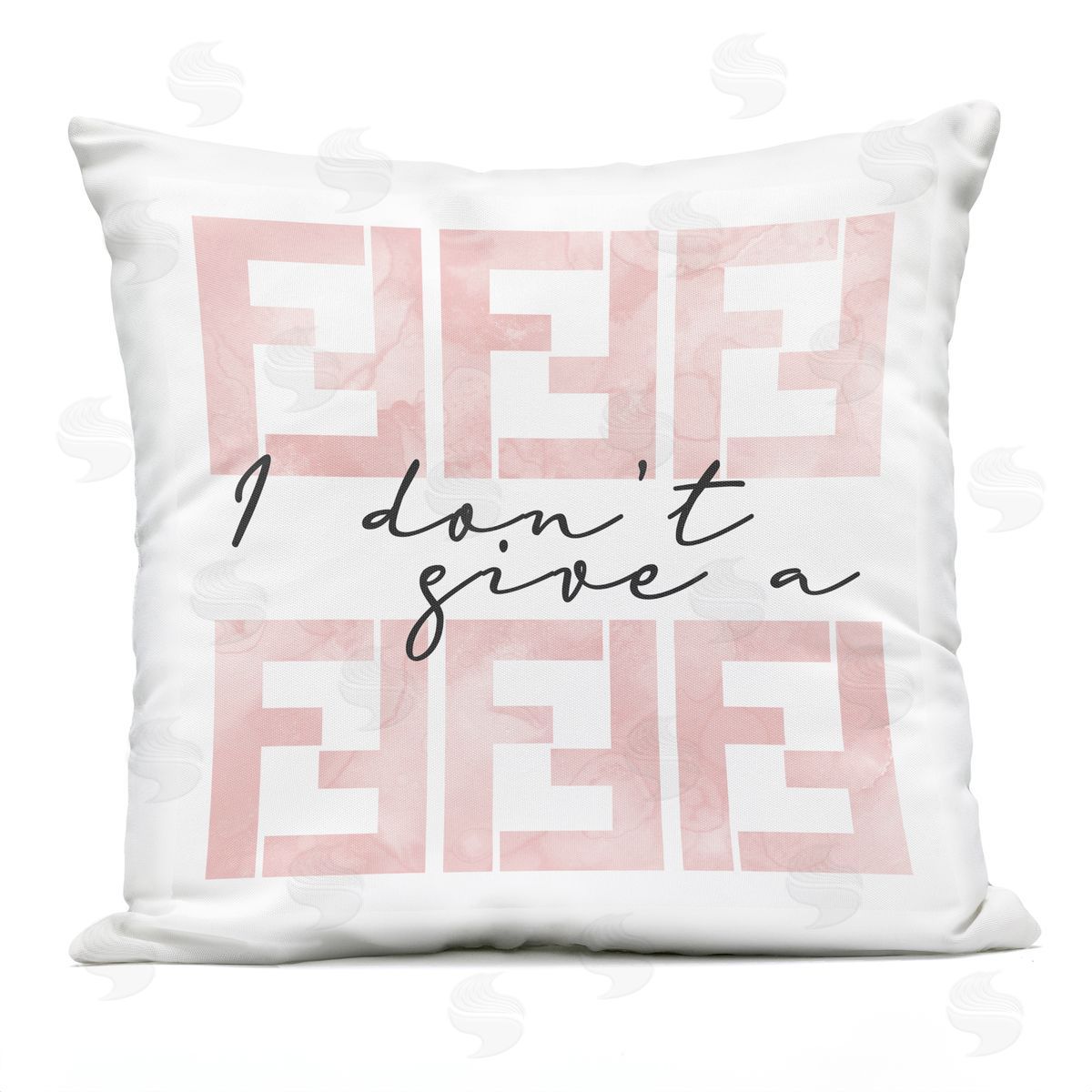 Don't Give A Upscale Fashion Brand Glam Quote Outdoor Printed Pillow, Home Decor by Stupell Studio