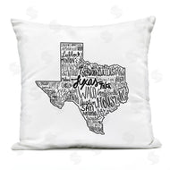 Saturday Evening Post | Texas State Outline Shape City Typography