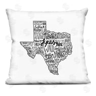 Saturday Evening Post | Texas State Outline Shape City Typography