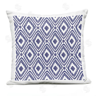 Taylor Shannon Designs | Blue Bohemian Diamond Shape Geometric Pattern