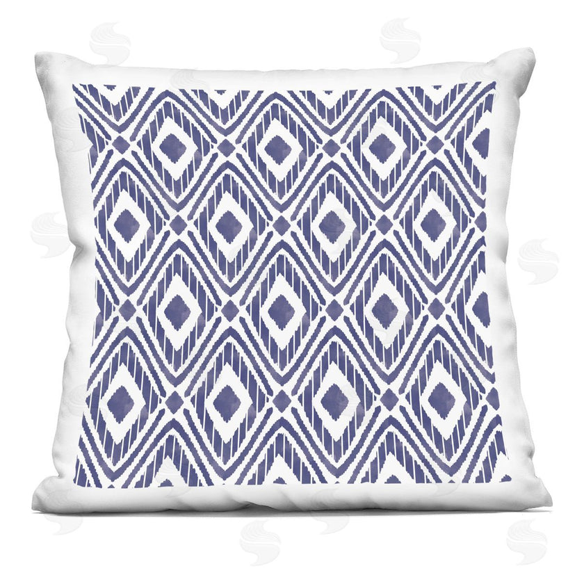 Taylor Shannon Designs | Blue Bohemian Diamond Shape Geometric Pattern
