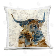 Scott Brems | Abstract Farmhouse Longhorn Highland Cattle Animal