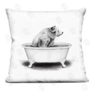 Rachel Neiman | Bear in Bathtub Smiling Funny Animal Design