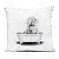 Rachel Neiman | Elephant Sitting in Tub Funny Wildlife Animal