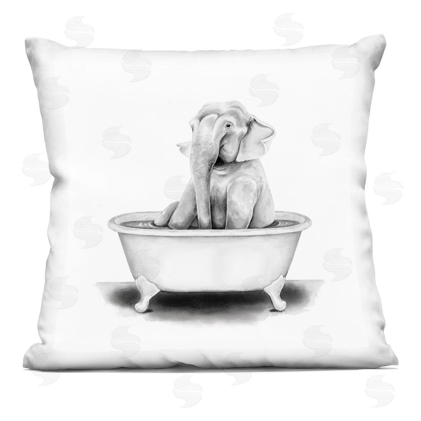 Rachel Neiman | Elephant Sitting in Tub Funny Wildlife Animal
