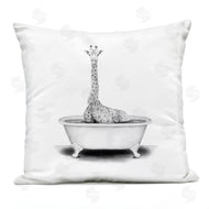 Rachel Neiman | Giraffe Sitting in Bathtub Funny Wildlife Animal