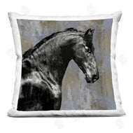 Melonie Miller | Majestic Black Stallion Horse Wildlife Portrait