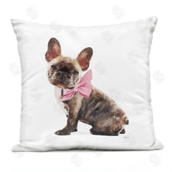Amanda Greenwood | Fashionable Puppy Dog Pink Bow Glam Portrait