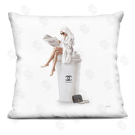 Ziwei Li | Chic Fashion Coffee & Purse Female Wearing Robe