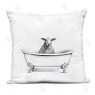 Victoria Borges | Wooly Sheep in Bathtub Farm Animal Portrait