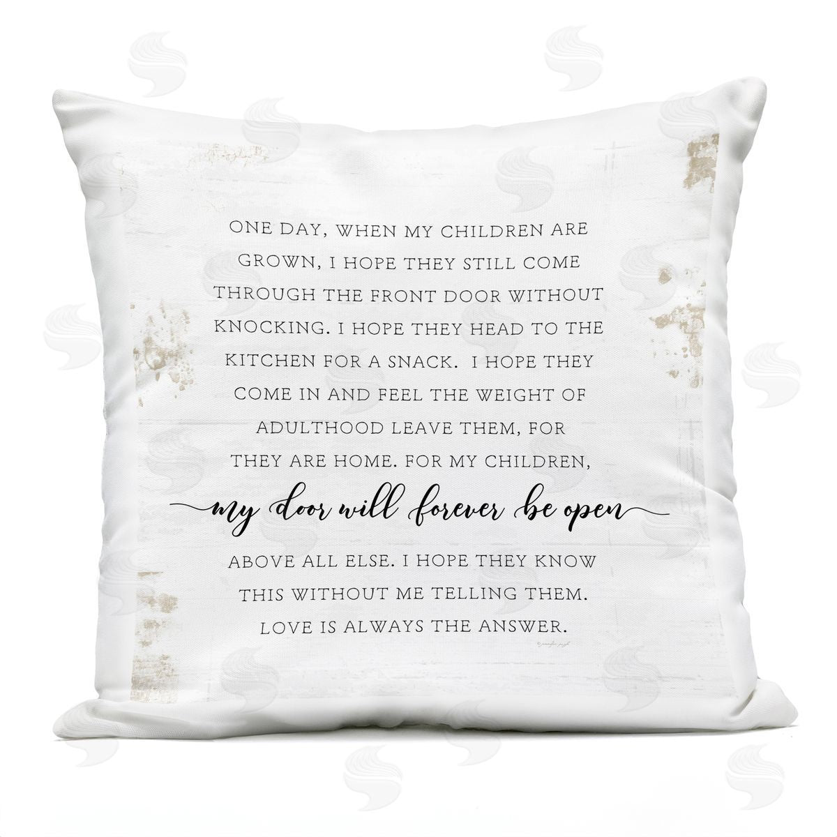 When My Children Are Grown Emotional Family Outdoor Printed Pillow, Home Decor by Jennifer Pugh