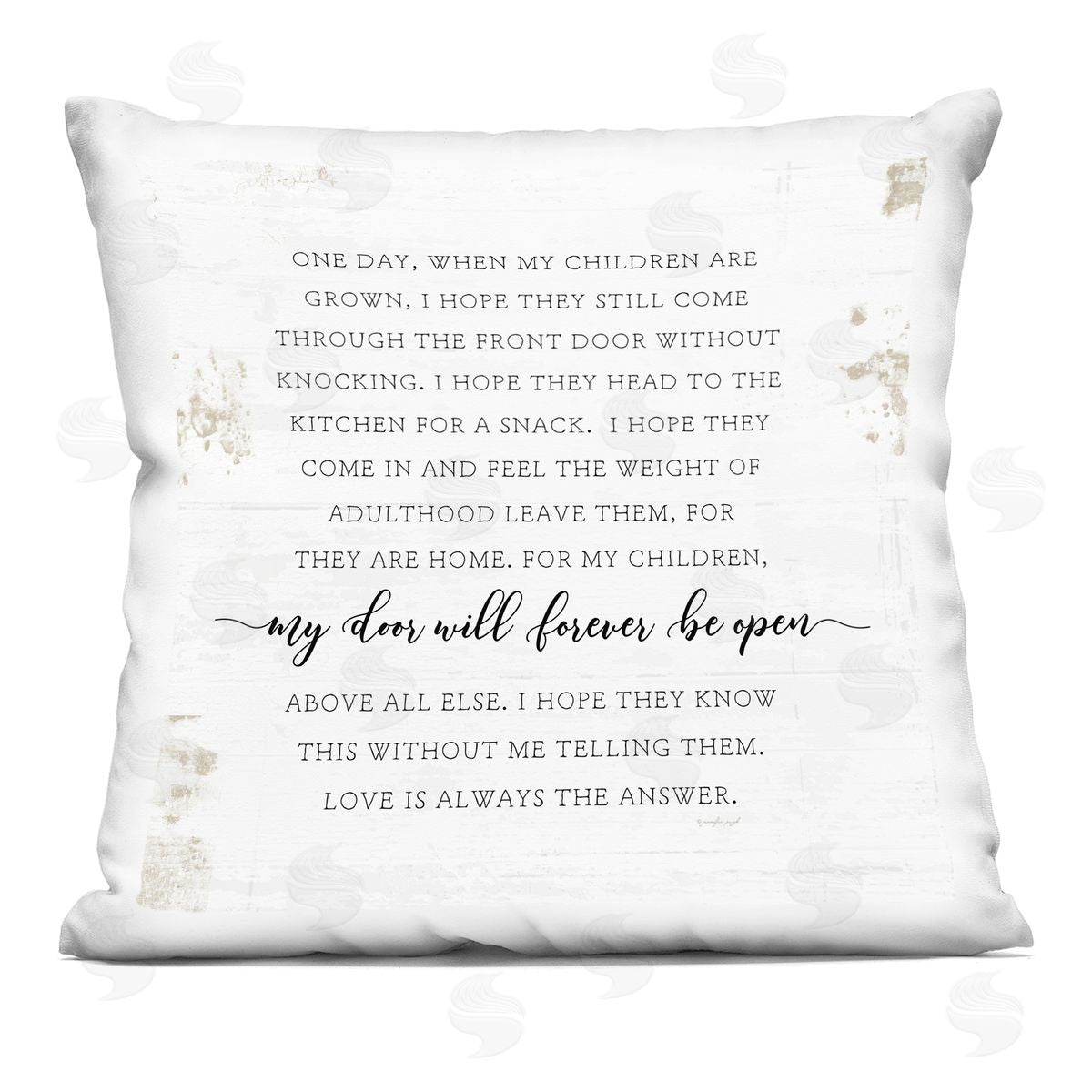 When My Children Are Grown Emotional Family Decorative Printed Pillow, Home Decor by Jennifer Pugh