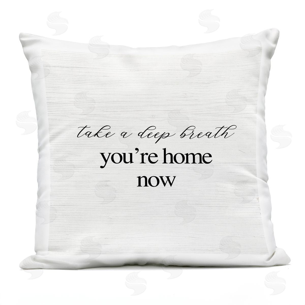 You're Home Now Relaxing Minimal Typography Phrase Outdoor Printed Pillow, Home Decor by Stupell Studio