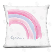Elizabeth Tyndall | Dream Calligraphy Pastel Pink Blue Rainbow