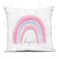 Elizabeth Tyndall | Pastel Pink Rainbow Uplifting Hope Calligraphy