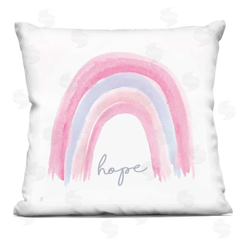 Elizabeth Tyndall | Pastel Pink Rainbow Uplifting Hope Calligraphy