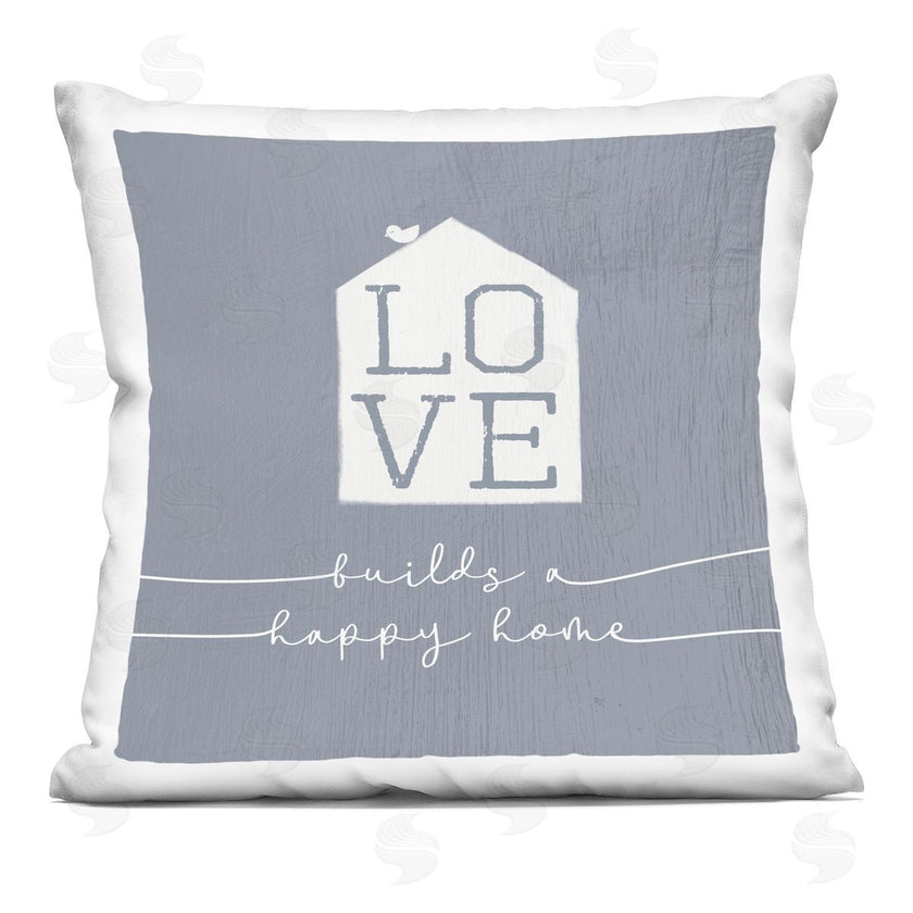 Stupell Studio | Love Builds Happy Home Rustic Bird Perched
