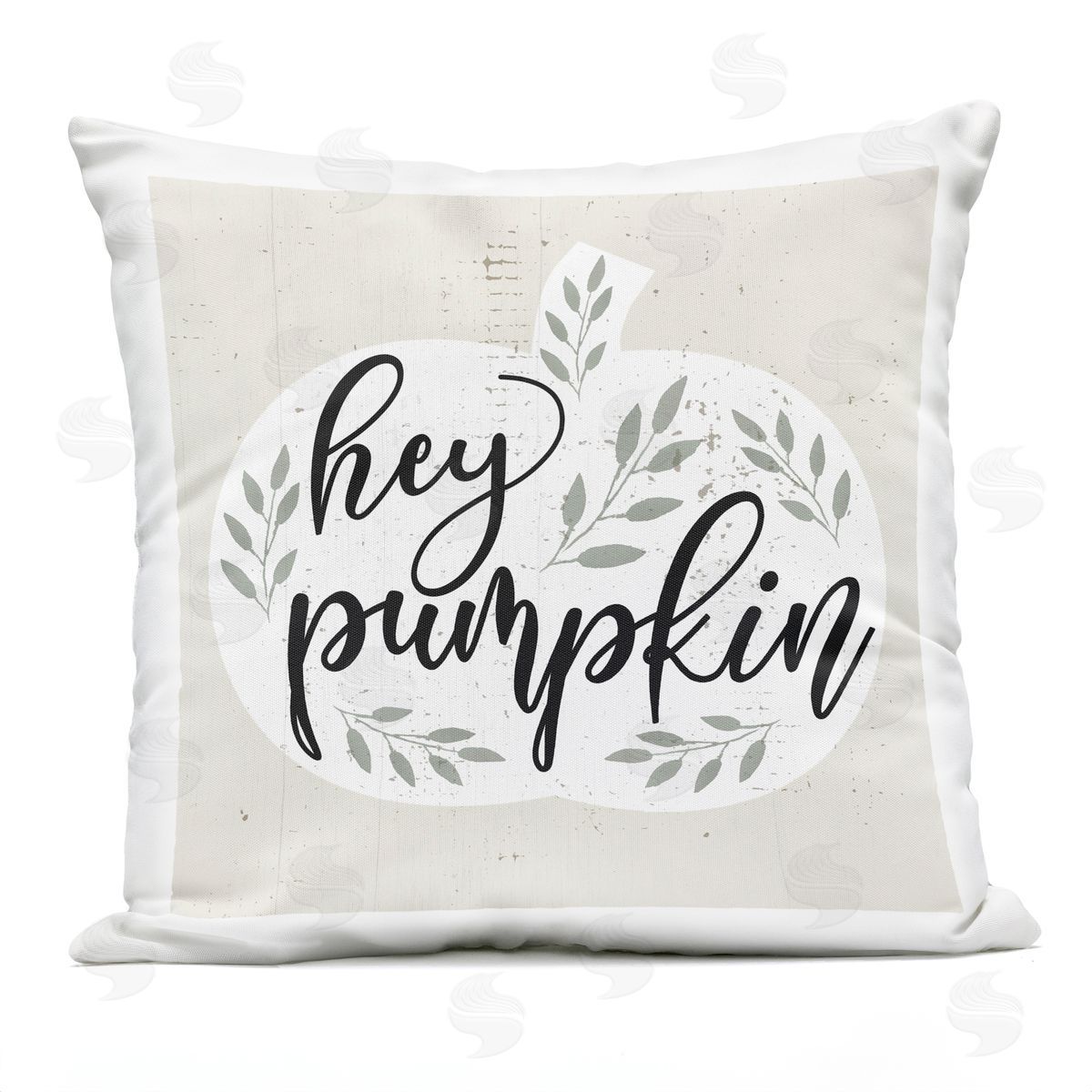 Hey Pumpkin Charming Botanical Silhouette Foliage Outdoor Printed Pillow, Home Decor by Stupell Studio