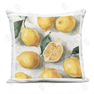 Emma Caroline | Country Citrus Lemons Over White Background